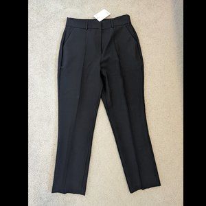 ASOS DESIGN black tailored smart cigarette suit pants, NWT, Size US 6
